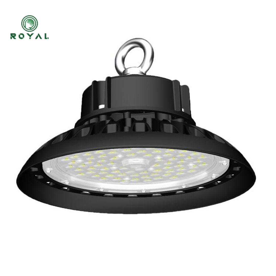 UFO led warehouse light fixtures optical lens glass type optional